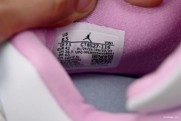 Rep MAX White Retro Jordan Pink 4 CT8527-116 0708